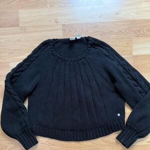 Roxy Black Cable Knit Women's Sweater